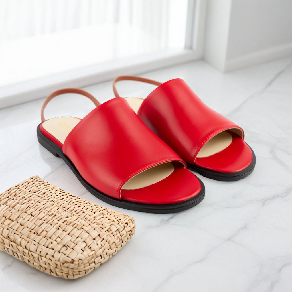ECCO Flat Sandal II red